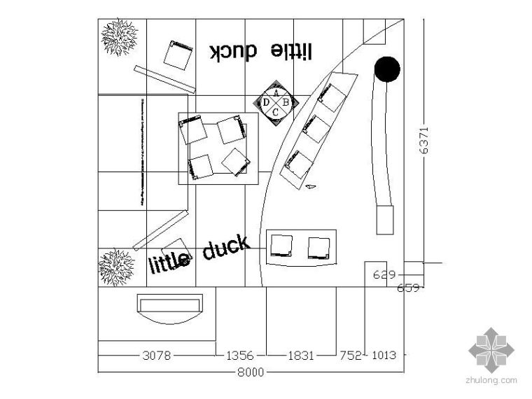 电子展厅cad资料下载-[毕业设计]电子展厅设计图