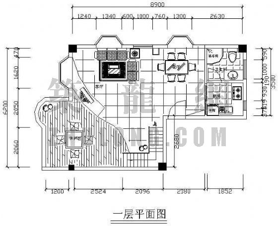 变压器平面布置图资料下载-别墅平面布置图