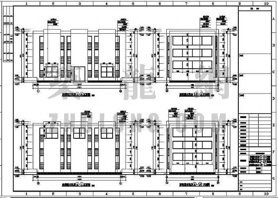 重力污泥浓缩池平剖面图资料下载-污泥浓缩脱水机房设计图