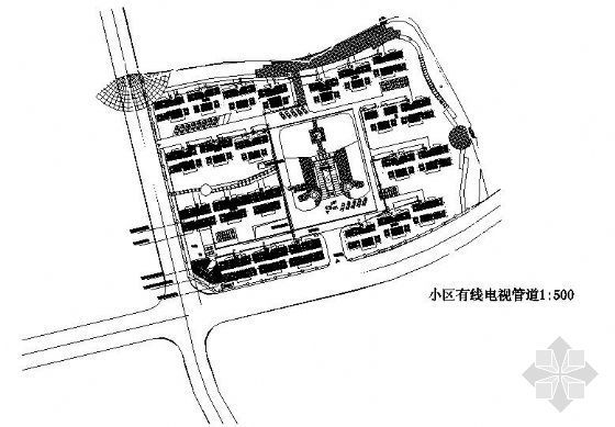 有线电视布置平面图资料下载-有线电视室外管道图