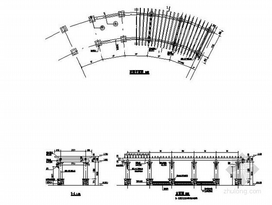 弧形花架设计cad资料下载-弧形花架施工详图