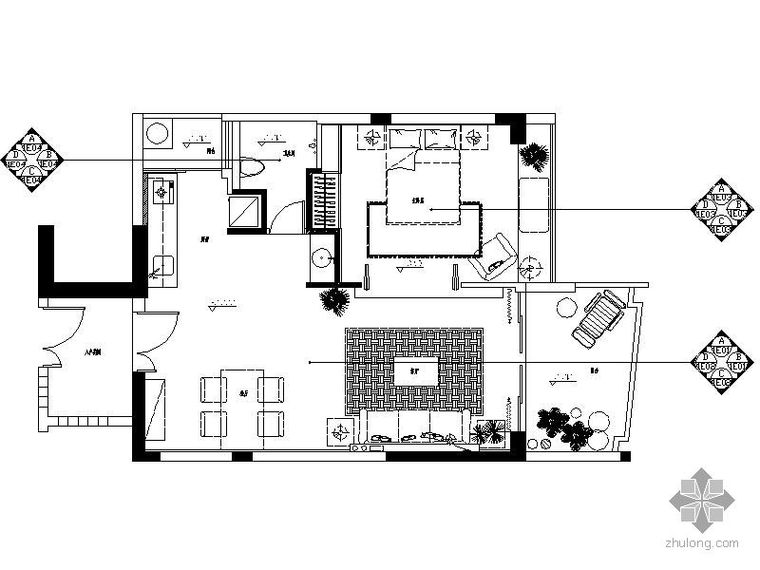 深圳小户型样板间资料下载-[深圳]西班牙风情样板间施工图（含效果）