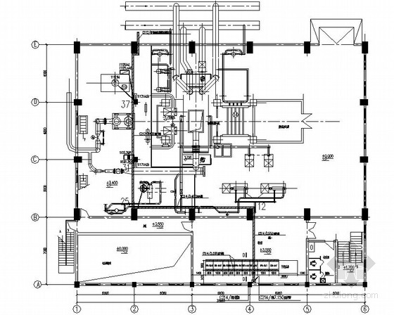 水泥厂余热发电系统资料下载-某水泥厂余热发电工程动力系统设计图纸