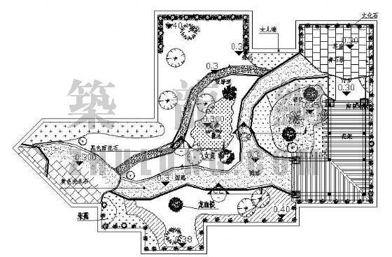 建筑施屋顶花园工图设计资料下载-某屋顶花园施工图