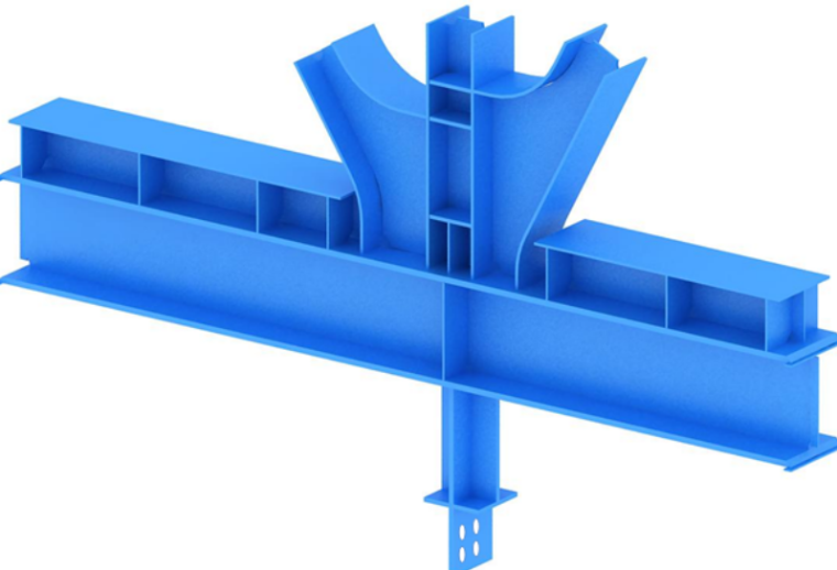 钢框架测量资料下载-甘肃文化艺术中心场馆钢结构吊装施工方案（四层钢框架支撑+钢砼框剪结构）