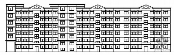 节能住宅设计su资料下载-某六层节能住宅楼建筑施工图