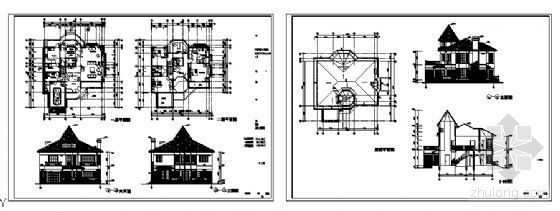 [上海]某独立别墅小区十二套二层别墅方案图-3