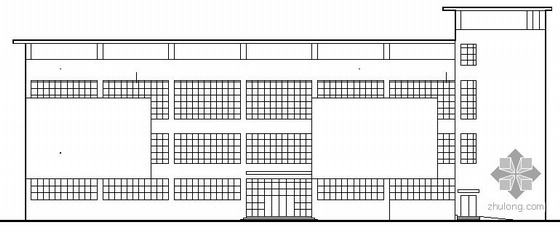 河南建筑职业技术资料下载-某职业技术学校三层食堂建筑施工图