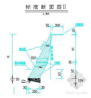 坡式护岸资料下载-河道护岸设计图