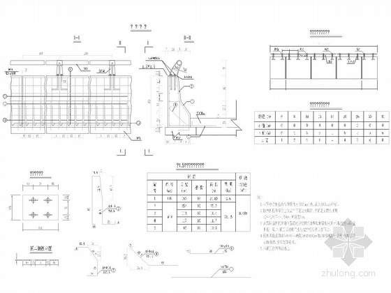 [四川]3孔空腹式混凝土板拱桥加固工程图纸16张（附检测报告）-桥梁防撞护栏构造图