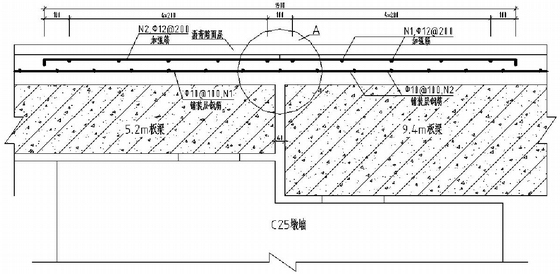 防洪闸枢纽工程施工图（防洪闸排涝泵站交通桥三位一体）-桥面连续构造图