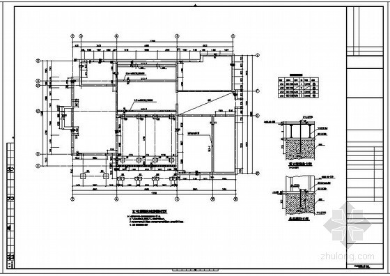6层混合结构住宅CAD图资料下载-某混合结构别墅设计图