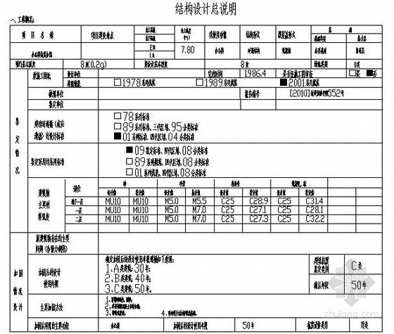 抗震加固说明资料下载-[新疆]办公楼抗震加固结构设计说明