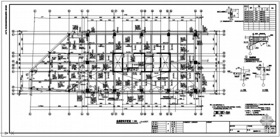 框架结构电梯公寓资料下载-某公寓框架结构设计图