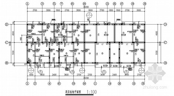 新疆住宅暖通施工图资料下载-[新疆]4层底框结构住宅楼结构施工图