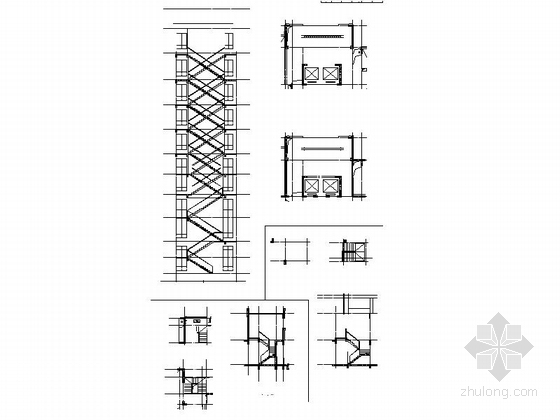 [长沙]高层框支剪力墙结构塔式住宅建筑施工图-高层框支剪力墙结构塔式住宅建筑详图