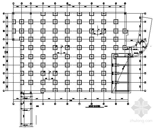 人防地下车库结构图资料下载-地下车库人防设计结构图