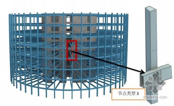 [广东]超高层商业楼钢结构加工制作施工方案（型钢混凝土柱、斜交网格结构、500余页）-环梁钢柱节点