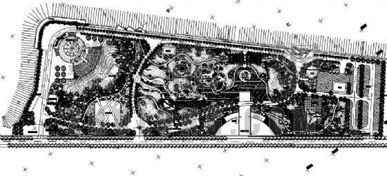 陵园纪念园平面图资料下载-三峡截流纪念园绿化设计
