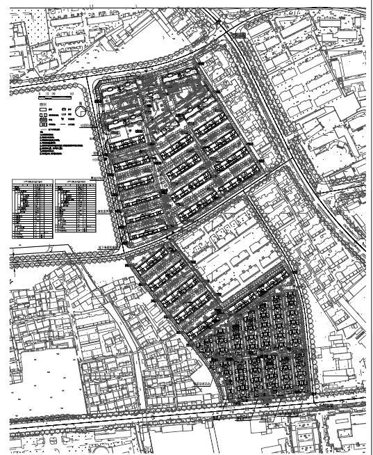 [江苏]园林式布局小高层及多层住宅建筑设计方案图（含CAD）-园林式布局小高层及多层住宅建筑平面图