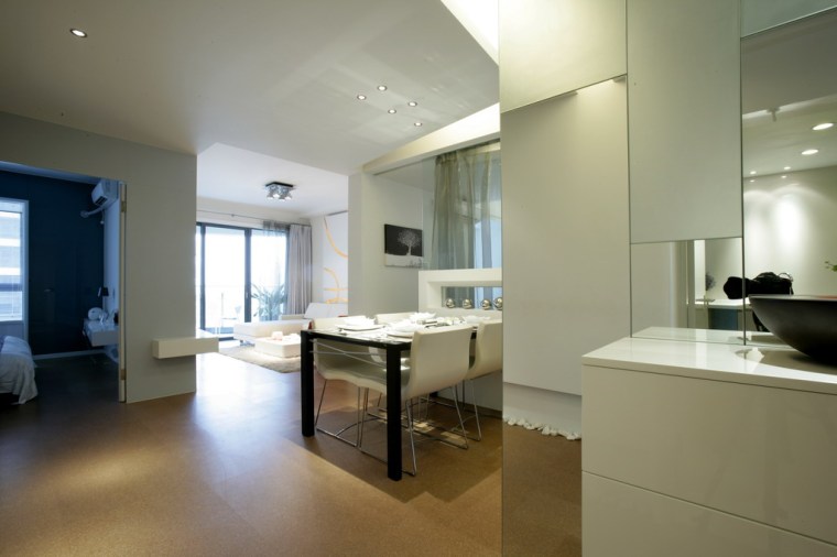 90平方现代简约风格资料下载-90平米两居室现代简约风格设计案例