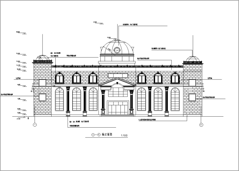 度假村建筑设计方案案例资料下载-欧式多层度假村建筑设计方案（施工图CAD）