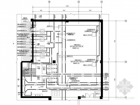 [浙江]10万平职业教育中心建筑群给排水消防施工图-水箱大样图 