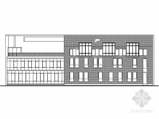 3层教学楼CAD图资料下载-[浙江]3层现代风格中学教学楼建筑施工图