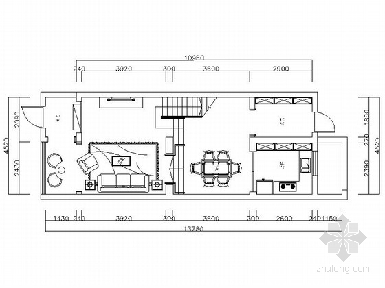 老年人照料中心cad资料下载-经典美式风情三层别墅样板间CAD装修施工图（含高清效果图）
