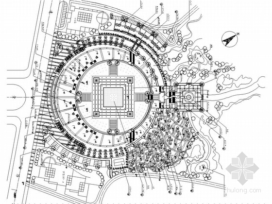 文化广场施工图cad资料下载-[重庆]生活文化广场景观工程施工图
