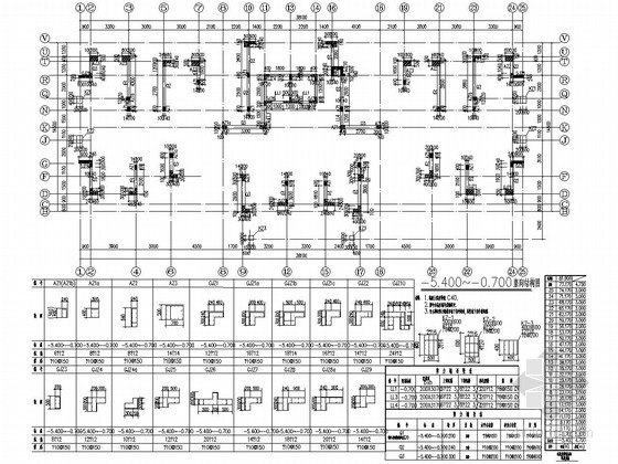 25层商住楼施工图纸资料下载-[湖南]地上25层框架剪力墙结构商住楼结构施工图
