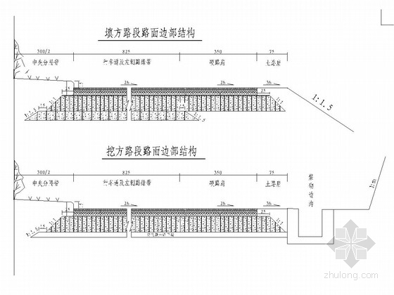 路基接缝资料下载-道路工程路基路面防护工程通用图（15张）