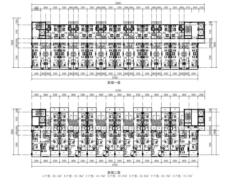 [西安]绿地大明宫商业-公寓平面图