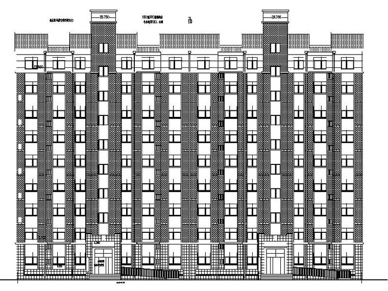 公寓住宅楼建筑施工图资料下载-[宁夏]大型医院配套生活区住宅楼施工图（含全专业图纸）