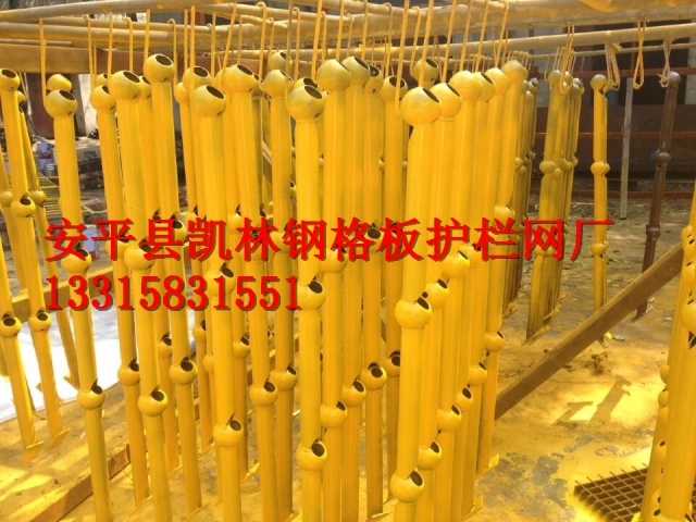 钢立柱扶手资料下载-球形栏杆立柱，北京球形栏杆立柱厂家