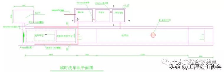 建筑洗车槽施工详图资料下载-每个工地必备！一套洗车池施工做法及使用管理措施