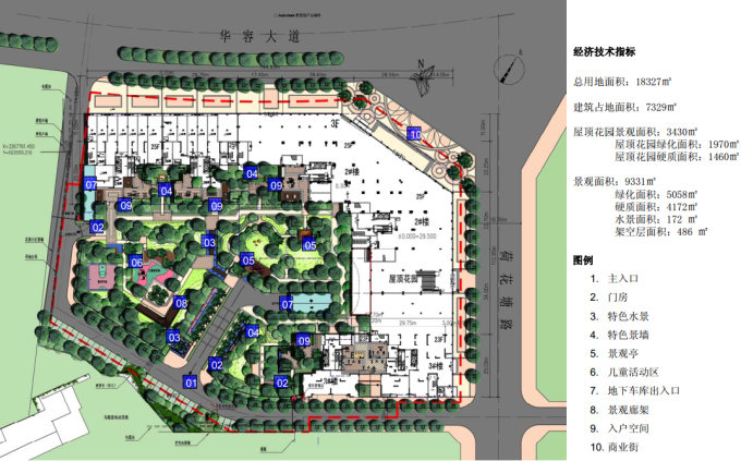 [湖南]东南亚皇家风情居住区景观设计方案-景观总平面图