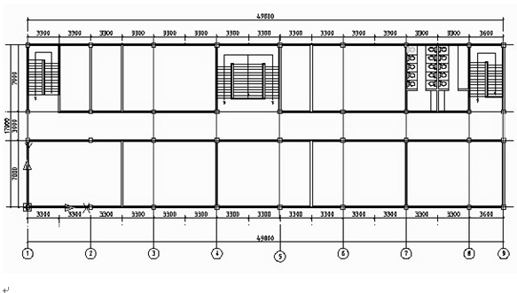 浙江教学楼结构设计论文资料下载-5层教学楼框剪结构毕业设计计算书