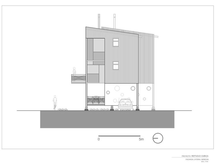 哥伦比亚方块小屋-3.REFUGIO_CUBICA-Fachada_lateral_derecha