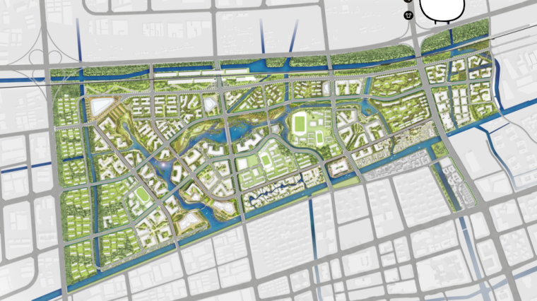 [浙江]杭州梦想小镇概念性总体规划 B-1 平面图