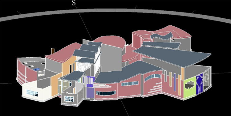 室内装潢设计方案资料下载-BIM模型-revit模型-幼儿园设计方案