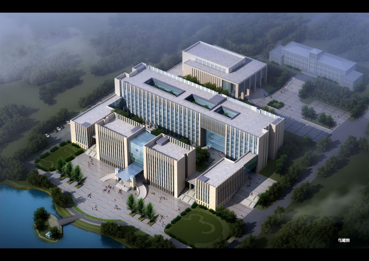 南京工业大学行政楼资料下载-[南京]某理工大学现代风格行政楼（CAD+SU+文本）