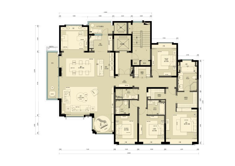 绿地海珀玉晖的住宅室内平面图(14)
