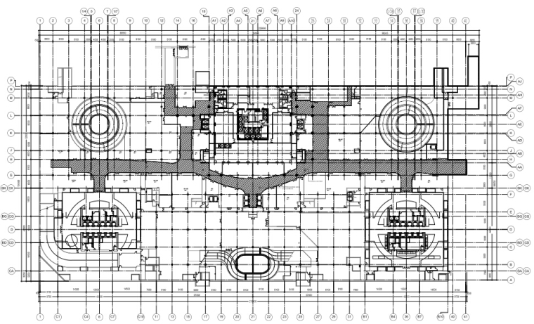 公共区域CAD资料下载-[北京]银泰中心商业公共区域B1&3层室内设计施工图+效果图