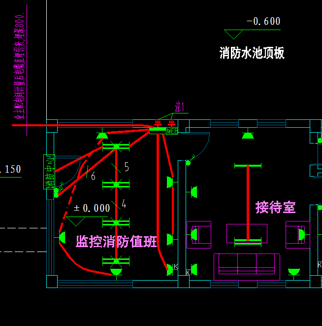 配电箱电缆工程资料下载-这个接待室，是不是要单独配电箱？