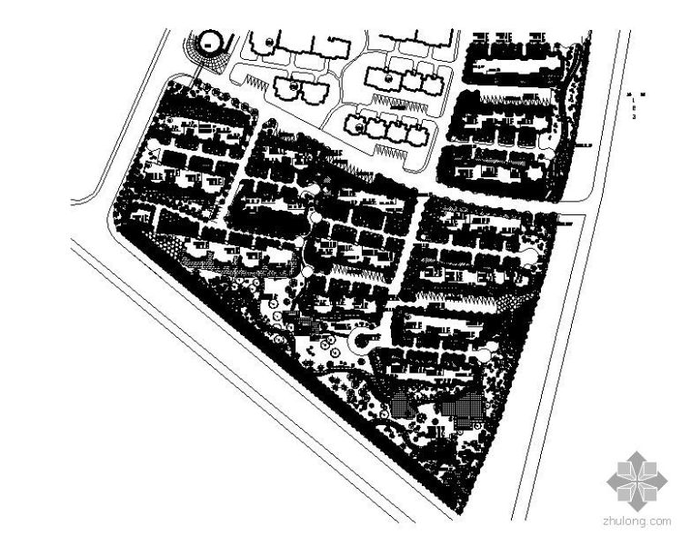 公园规划设计图纸排版资料下载-某小区三期规划设计图纸