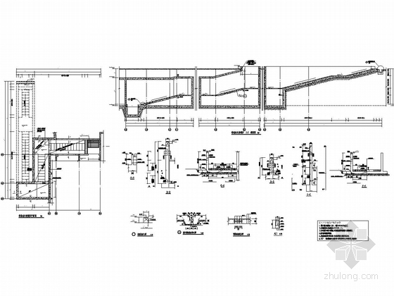 5400平14层花园安置小区廉租房结构施工图（含建筑图）-非机动车坡道详图