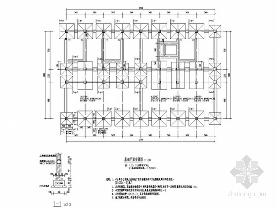 酒店框架结构cad图资料下载-[河南]五层框架结构酒店结构施工图