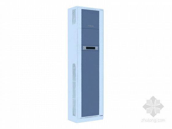 柜式室内机cad资料下载-柜式空调3D模型下载