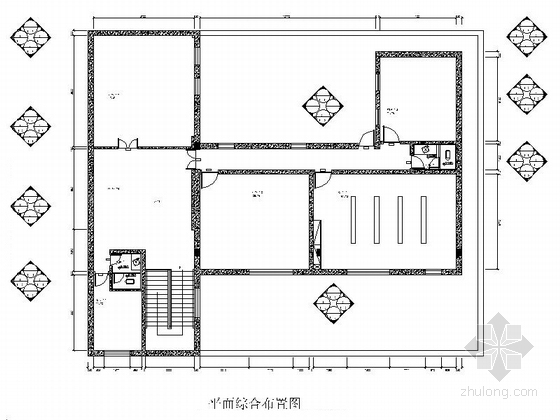 新中式山西资料下载-[山西]高档气派新中式风格办公室施工图